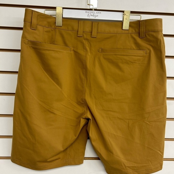Rhone 9" Commuter Short Size 35 Waist British Khaki Flex Knit Stretch NWT - Picture 7 of 16